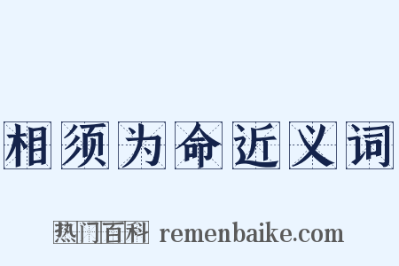 相须为命近义词是什么意思的图片